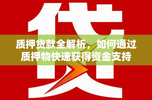 永善质押贷款全解析，如何通过质押物快速获得资金支持