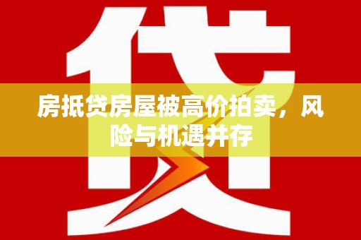 龙马潭房抵贷房屋被高价拍卖，风险与机遇并存