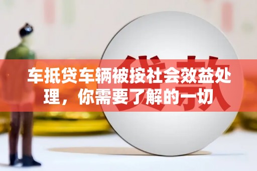 泰安车抵贷车辆被按社会效益处理，你需要了解的一切