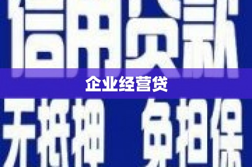 海丰企业经营贷