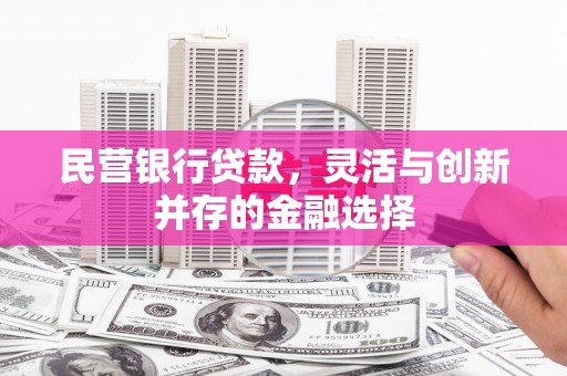 盘锦民营银行贷款，灵活与创新并存的金融选择