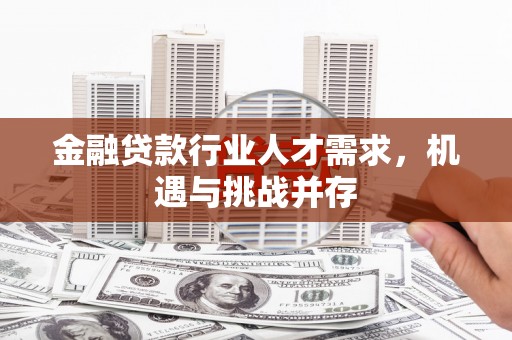 黄石港金融贷款行业人才需求，机遇与挑战并存