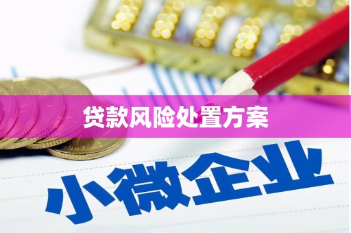 乌审旗贷款风险处置方案