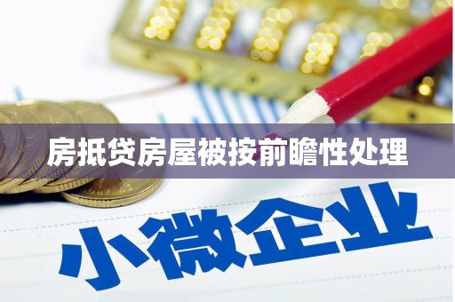 陆河房抵贷房屋被按前瞻性处理