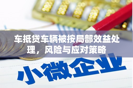宁陵车抵贷车辆被按局部效益处理，风险与应对策略