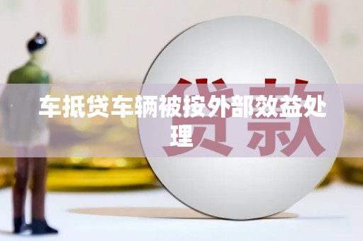 红河县车抵贷车辆被按外部效益处理