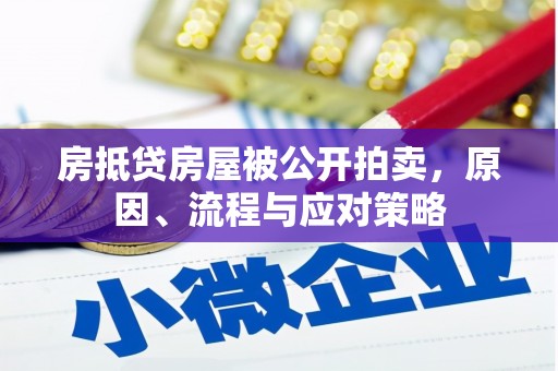 遵化房抵贷房屋被公开拍卖，原因、流程与应对策略