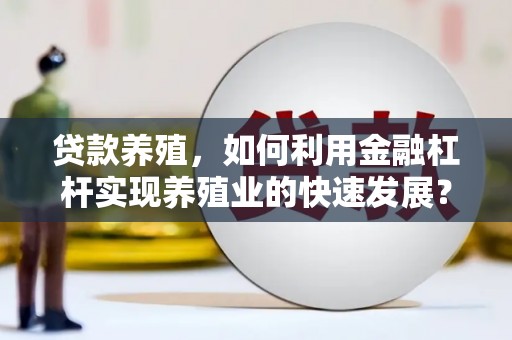 麦盖提贷款养殖，如何利用金融杠杆实现养殖业的快速发展？