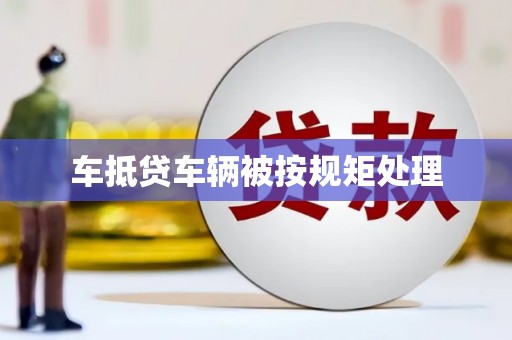 石龙车抵贷车辆被按规矩处理