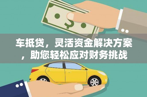 天元车抵贷，灵活资金解决方案，助您轻松应对财务挑战