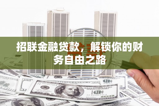 共和招联金融贷款，解锁你的财务自由之路