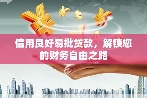 共和信用良好易批贷款，解锁您的财务自由之路