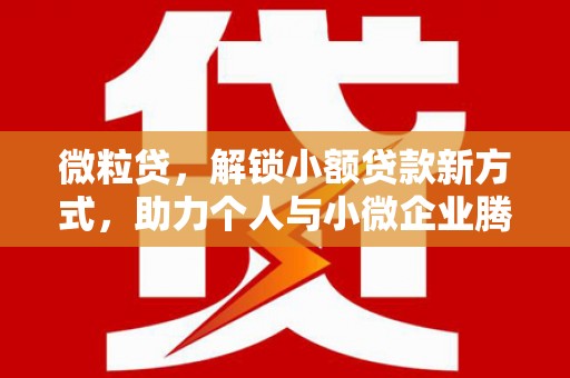西屯微粒贷，解锁小额贷款新方式，助力个人与小微企业腾飞