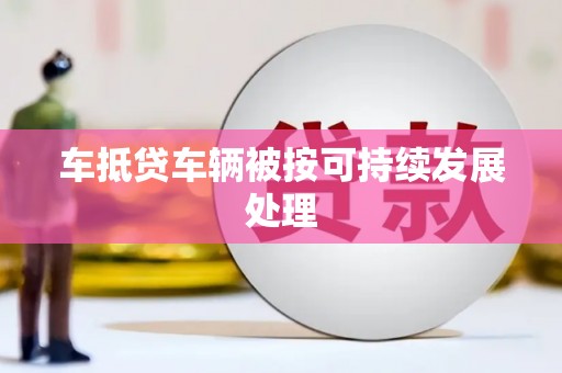 阿城车抵贷车辆被按可持续发展处理