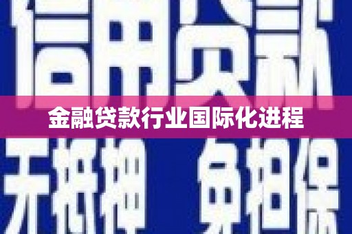 海宁金融贷款行业国际化进程