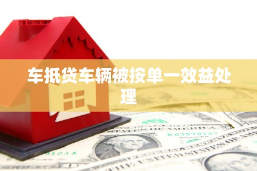 云岩车抵贷车辆被按单一效益处理