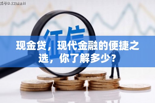 祁东现金贷，现代金融的便捷之选，你了解多少？