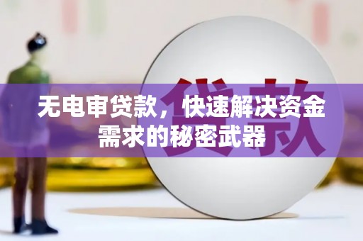 涞水无电审贷款，快速解决资金需求的秘密武器