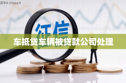 中坜车抵贷车辆被贷款公司处理