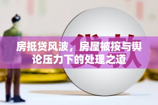 葵青房抵贷风波，房屋被按与舆论压力下的处理之道