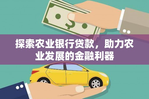 宝安探索农业银行贷款，助力农业发展的金融利器