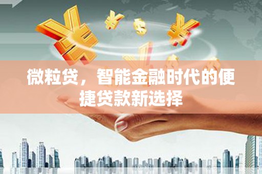阳谷微粒贷，智能金融时代的便捷贷款新选择