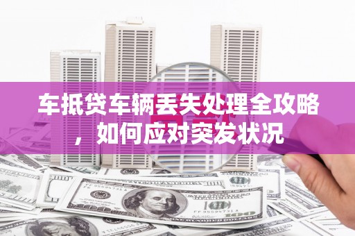 梓潼车抵贷车辆丢失处理全攻略，如何应对突发状况