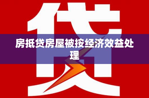 宜阳房抵贷房屋被按经济效益处理