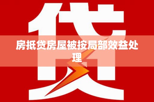 南港房抵贷房屋被按局部效益处理