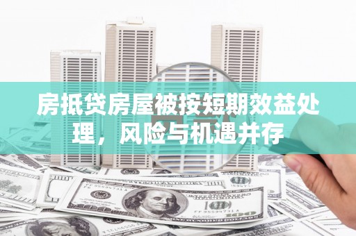 南港房抵贷房屋被按短期效益处理，风险与机遇并存