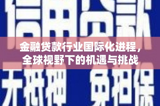 新昌金融贷款行业国际化进程，全球视野下的机遇与挑战
