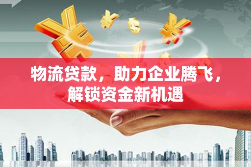 东西湖物流贷款，助力企业腾飞，解锁资金新机遇