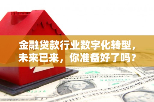任丘金融贷款行业数字化转型，未来已来，你准备好了吗？