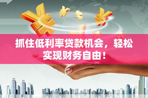 分宜抓住低利率贷款机会，轻松实现财务自由！
