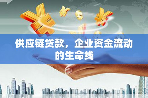 琅琊供应链贷款，企业资金流动的生命线