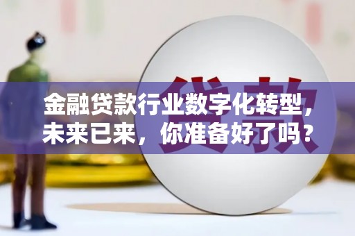 荔浦金融贷款行业数字化转型，未来已来，你准备好了吗？