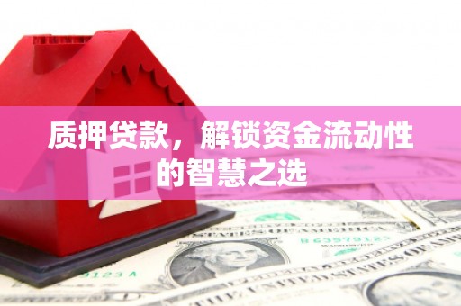 老河口质押贷款，解锁资金流动性的智慧之选