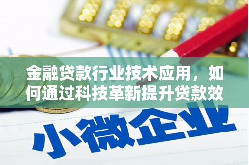 海丰金融贷款行业技术应用，如何通过科技革新提升贷款效率
