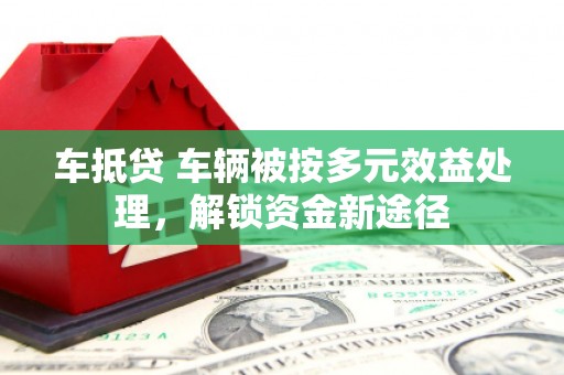 桐柏车抵贷 车辆被按多元效益处理，解锁资金新途径