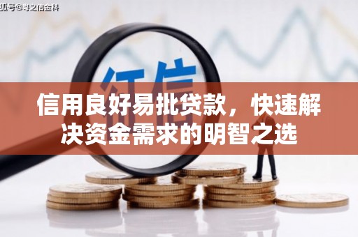 南雄信用良好易批贷款，快速解决资金需求的明智之选