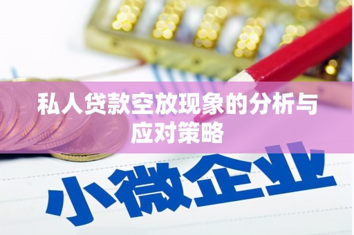 清徐私人贷款空放现象的分析与应对策略