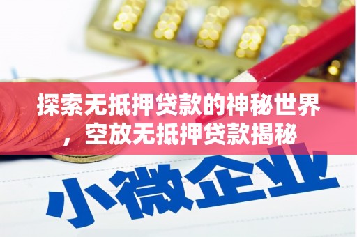 忻州探索无抵押贷款的神秘世界，空放无抵押贷款揭秘