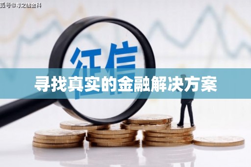 怀化寻找真实的金融解决方案
