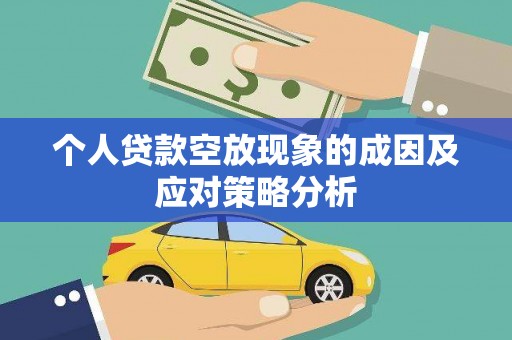 宁远个人贷款空放现象的成因及应对策略分析
